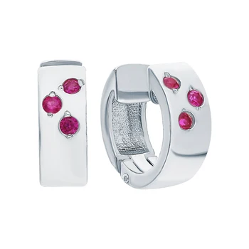 

Silver earrings with cubic zirconia sunlight