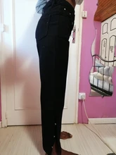 Pantalones vaqueros largos Vintage para mujer, ropa informal suelta de cintura alta, ropa de dos colores vaqueros de pierna ancha