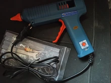 Pistola de pegamento de fusión en caliente de 150W, con Control de temperatura para el hogar, manualidades, fabricación Industrial, uso de barras de pegamento de 11mm, boquilla de cobre puro