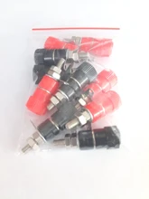 Amplifier Terminal Post Connector-Binding Jack-Mount Banana-Plug Black JS-910B 5-Red-5