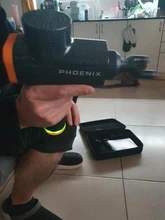 Phoenix-pistola de masaje de percusión a2, masajeador corporal eléctrico negro, terapia con 4 cabezales, MG55008