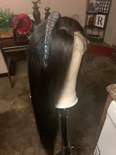 Luvin 28 30 32 34 40 pulgadas brasileño recto de la armadura del pelo 3 4 mechones con 13x4 de encaje Frontal y cierre Remy 100% cabello humano