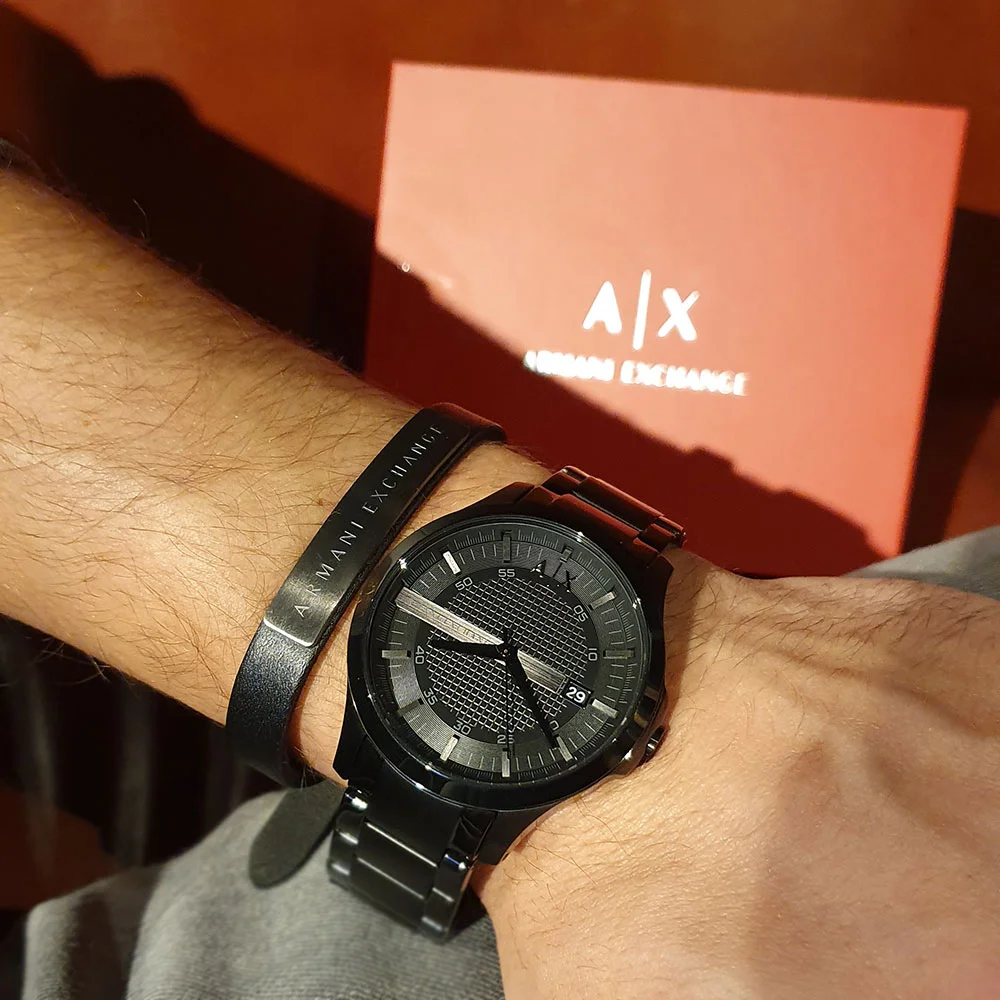 Часы и браслет мужские кварцевые оригинальные AX7101 50 м