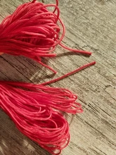 Cordón de nailon rojo de 10 metros/lote, 0,8/1,0mm, hilo de macramé con nudo chino, pulsera trenzada, borlas, hilo para ABALORIOS