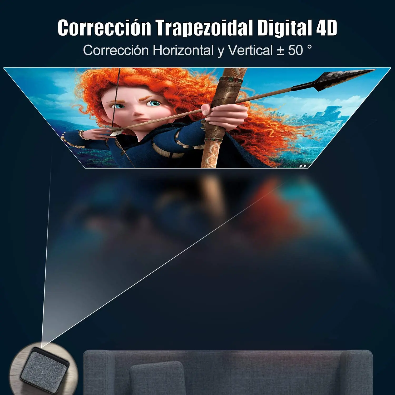 Wimius K1 Projector; Wifi Bluetooth 