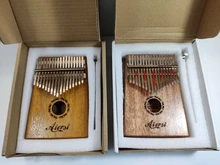 Bag Book Tune-Hammer Gecko Kalimba Thumb Instruction Koa Musical-Gift Aiersi 17-Keys