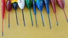 Juego de flotadores de pesca, boya, palo de luz de pesca, oscilante, tamaño variado, Color, accesorios de boya, 10 unids/lote