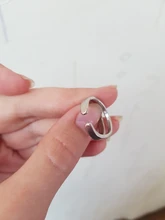 925 plata esterlina anillo abierto anillos para las mujeres INS nicho Irregular ola de arena superficie de fideos Original cumpleaños fiesta regalo