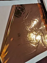 Papel de diseño para manualidades artísticas, Oro de imitación dorado, plateado, papeles de Aluminio, decoración para manualidades, hojas de hojas, 14x14cm, 100 Uds.