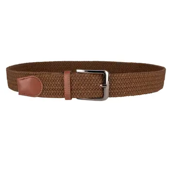 

Men's wide belt (4 cm, knitwear, light brown) 52958