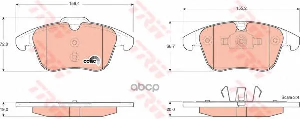 Gdb1683_=1219 00[C2c27290]!Колодки Дисковые П Ford Galaxy/S-Max 2.0/1.8tdci/2.0tdci 06 Trw/Lucas Gdb1683 TRW/Lucas арт. GDB1683