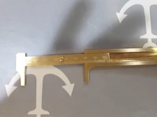 Measuring-Ruler Brass-Caliper Vernier Dual-Scale Retro Mini High-Quality Portable Pure-Copper