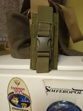 Bolsa táctica de una sola pistola, bolsa militar Molle, cuchillo, funda para linterna, Airsoft, caza, munición, Camuflaje, novedad