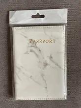 Funda de pasaporte para hombre y mujer, de cuero sintético, estilo de mármol, tarjetero de viaje, porta pasaporte, paquete, BILLETERA, bolso