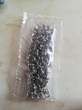 100-200 Uds. Anillos abiertos de acero inoxidable para hacer joyería conectores anillos divididos accesorios Diy joyería hallazgos suministros