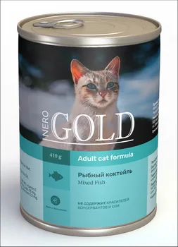 

Nero gold canned food for cats "fish cocktail" 0,41 kg x 12 PCs