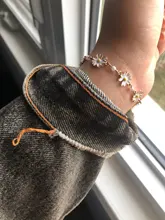 De moda blanco suave flores pulseras personalidad perla Metal minimalista crisantemo pulsera para Mujer Accesorios de la joyería