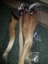 Facebeauty-mechones de pelo liso Remy brasileño degradado, rubio oscuro, 1B 613, paquete de 3/4 con cierre Frontal de malla de 13x4, pieza media gratis