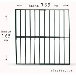 

Grate WINDOW customizable 95 CM to 165 CM