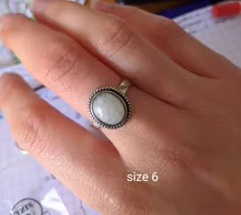 Anillos de piedras naturales ovaladas para mujer, joyería de plata 925 de 8x10 MM, venta al por mayor, regalos de alta calidad, Vintage fino