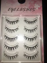 Fake Eyelashes Makeup-Tools Beginner Glimmer Transparent YOKPN Naturally Stem W-7 Simulated