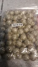 Cuentas redondas de diamantes de imitación de resina, accesorio hecho a mano, para joyería de moda, 2 a 1, venta al por mayor