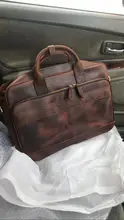 Bag Briefcase-Bag Tote-Bags Handbags Laptop Documents Genuine-Leather MAHEU Working Retro