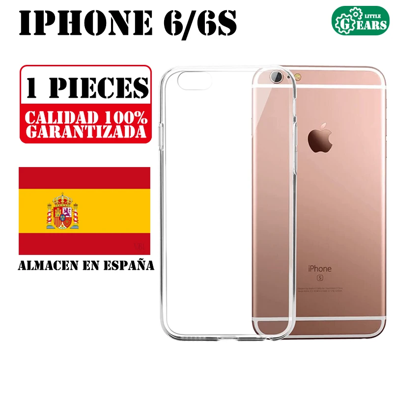 IPhone 6 6S ультра тонкий прозрачный силиконовый чехол ТПУ гелевый Чехол защита от