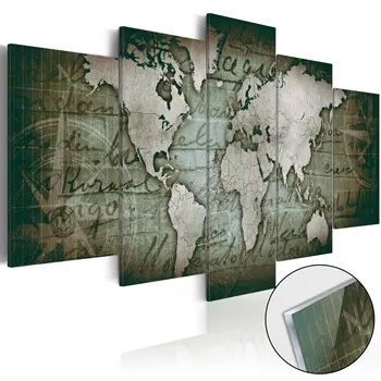 

Glass Acrylic-Acrylic paintings prints - Bronze map III - 200x100 cm