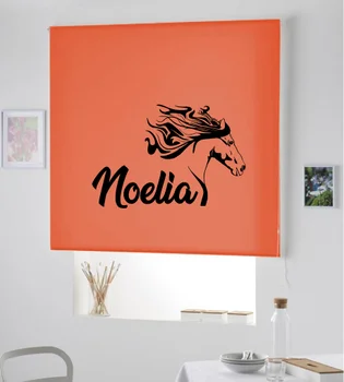 

Blind Iroa customizable child/Horse! ROLLER BLINDS TRANSLUCENT! (ORANGE 100X175)