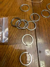 Anillos de gancho de Metal de 1,5x25mm para fabricación de llaveros, 20 Uds. Tecla dividida, joyería hecha a mano, conectores, accesorios de alta calidad