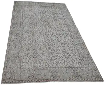 

115x205 Cm Beige Handmade Overdyed Rug-4x7 Ft
