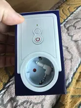 Enchufe de la UE, enchufe inteligente GSM, inglés, ruso, SMS, Control remoto, temporizador, controlador de temperatura con Sensor, enchufe de toma de corriente