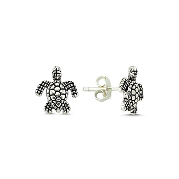 

Silver 925 Sterling Sterling Turtle Earrings