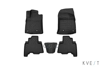 

Kvest 3D car mats in interior fit for Toyota lc-150 Prado, 2013-, 5 PCs (Polyurethane, black, gray) kvest art. Kvesttyt00002k1