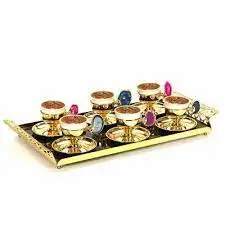 

WONDERFUL Oriental Turkish Arabic Coffee Italian Espresso Serving Set for 6 فنجان القهوة