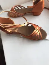 RU Stock alta calidad nueva llegada al por mayor niñas niños/niños tango salón de baile salsa Latino zapatos de tacón bajo
