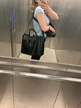 Bolso para ordenador portátil de cuero Pu para mujer, marca famosa sencilla de bandolera, informal, grande, Vintage, 2020