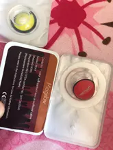 2 unids/par-lentillas de colores para disfraz de Halloween, lentes de contacto para ojos de Anime, colores para Cosplay, Rojo