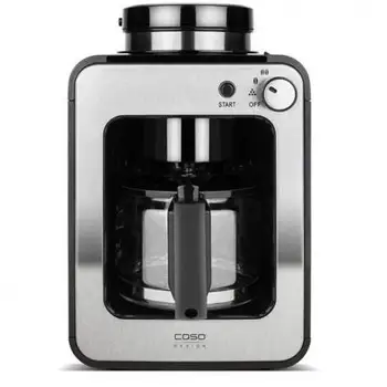 

COFFEE MAKER WITH GRINDER CASE DESIGN COFFEE COMPACT - 4 CUPS-PERMANENT FILTER-WATER TANK INTEGRATED-INCLUDES JUG