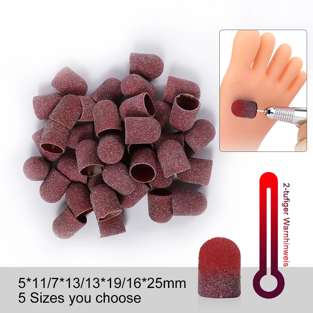 Replaceable Sandpaper Disc Cuticle Callus Remove Tool TP #80#120#180 For Electric Foot File Callus Hard Dead Skin Pedicure Tools