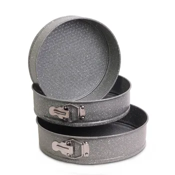 

Set of split shapes 3 PCs ø24/26/28*7 cm with non-stick coating "marble" Kamille, KML-6031