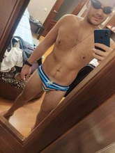 HIBUBBLE-bañador Sexy con almohadilla de realce para hombre, bañadores impermeables, pantalones cortos de baño, Sunga, 17 estilos