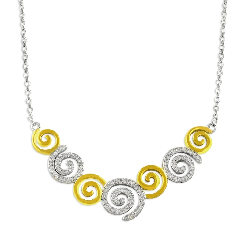 

Armagano Zircon Stone Gold Plated Necklace