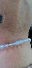 JD de la moda de las mujeres suave blanco Opal piedra lunar, pulsera de cordón elástico colorido piedra de ojos de gato ampliable cuerda joyería