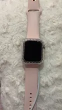 Funda protectora de parachoques de diamante para Apple, funda para reloj de la serie 6 SE 54321 38MM 42MM para Iwatch 40mm 44mm, accesorios de pulsera de reloj