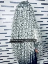 Noble rizado Ombre pelo mechones de cabello sintético Super largo rizado 1 Uds 28 -32 Rubio marrón mechones con extensiones de cabello