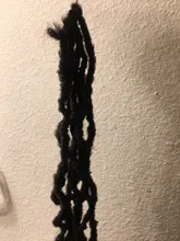 Alibaby-Extensión de cabello sintético para mujer, pelo trenzado negro de imitación de Loc, textura suave y Natural, de 14 a 28 pulgadas