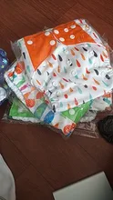 [Simfamily]-Conjunto de pañales para bebé, pañal de tela lavable reutilizable, cubierta ajustable ecológica, 3-15kg