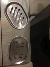 Jabonera de doble capa con escurridor grande de acero inoxidable estuche protector de jabón contenedor bandeja de jabón organizador de baño accesorios calientes